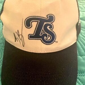 TS autographed hat baseball